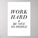 Search for and be nice to people posters Work