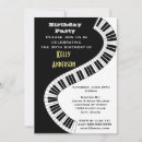 Search for piano birthday invitations Instrument