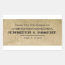 Search for water wedding stickers Rustic