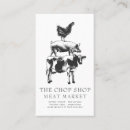 Search for meat business cards Vintage