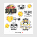 Search for softball dad stickers Mum