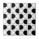 Search for black and white circle pattern tiles Geometric