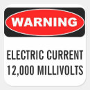 Search for voltage stickers Warning