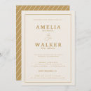 Search for cream and gold wedding invitations Minimalist