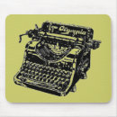 Search for typewriters mousepads Black