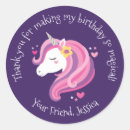 Search for birthday thank you favor stickers Pink