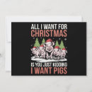 Search for funny pig christmas cards Xmas