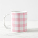 Search for pink white gingham mugs Modern