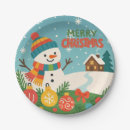 Search for vintage snowman plates Winter