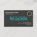 Search for elements business cards Science