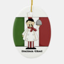 Search for chef christmas tree decorations Italian restaurant