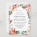 Search for poinsettia wedding invitations Watercolor flowers