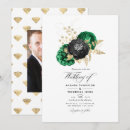 Search for emerald and gold wedding invitations Chic