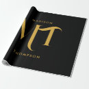 Search for initials wrapping paper Monogrammed