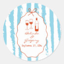Search for striped wedding stickers Whimsical