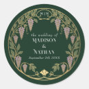 Search for gold purple wedding stickers Elegant