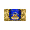 Search for prince crown return address labels Gold