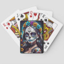 Search for mexican sugar skull playing cards Colourful