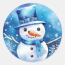 Search for blue snowman stickers Winter
