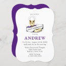Search for purple bar bat mitzvah invitations Celebration