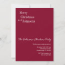 Search for burgundy christmas invitations Classic
