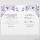 Search for flowers program wedding programs Purple