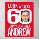 Search for 60th birthday posters White
