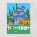 Search for mushroom vertical postcards Snail