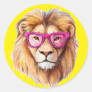 Search for pink lion stickers Animal