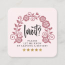 Search for review business cards Logo