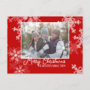 Search for red snowflake postcards Minimalist