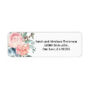 Search for blue roses return address labels Flowers