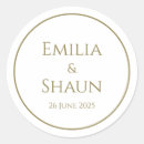 Search for stylish wedding stickers Elegant