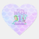 Search for under the sea birthday stickers First birthday party