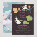 Search for dragon unicorn birthday invitations Fairytale