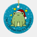 Search for santa frog christmas decor Green