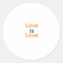 Search for love round stickers Love is love