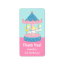 Search for merry go round return address labels Birthday