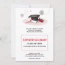 Search for red black white graduation invitations Modern