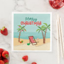 Search for beach christmas napkins Tropical