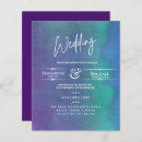 Search for northern lights wedding invitations Blue
