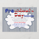 Search for presidents day invitations Red white and blue