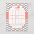 Search for coral and grey baby shower invitations Chevron