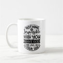 Search for nothing is impossible mugs Christian quote