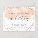Search for classy 21st birthday invitations Typography