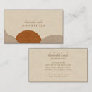 Search for candles business cards Boho