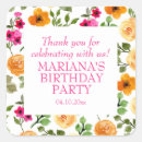 Search for floral birthday party stickers Script