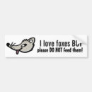 Search for fox bumper stickers Animal