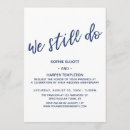 Search for blue anniversary invitations Vow renewal