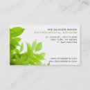 Search for environment business cards Conservation